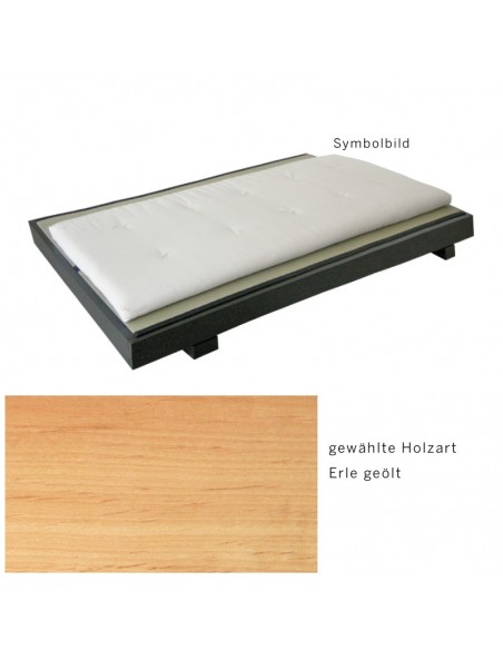 Sato Bett Tami Holzmuster, Erle Massivholz geölt