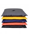 Coloured Zabuton, anthracite, maize yellow, midnight blue, black.