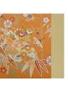 Duvet cover | Japan-motive crane orange