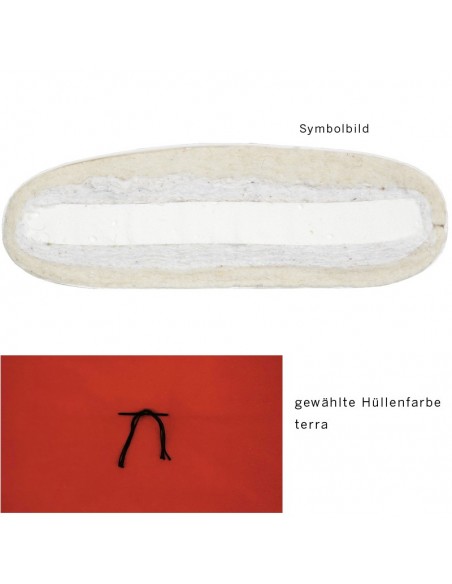 Sato Futon Standard terra mit Natur-Latex, Baumwolle und Schurwolle