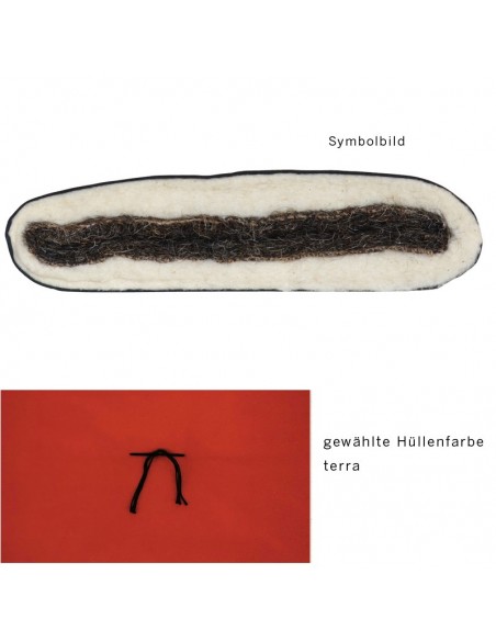 Sato Futon Rollmatte terra mit Rosshaar und Schurwolle, rollbar