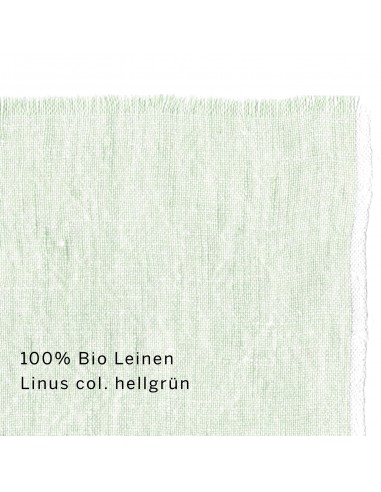 fabric organic linen Linus col. light green
