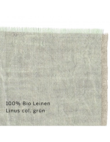 fabric organic linen Linus col. green