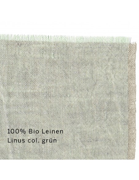 Stoff Bio Leinen Linus col. grün