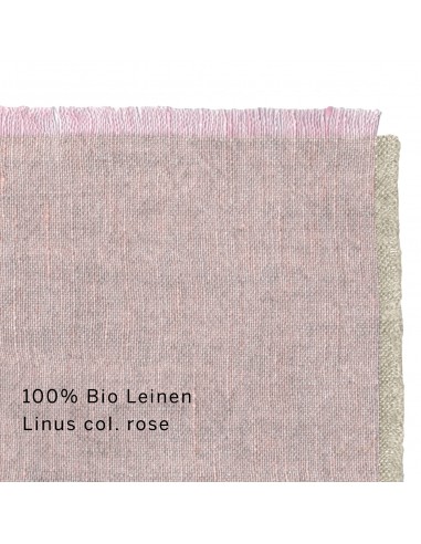 Stoff Bio Leinen Linus col. rose
