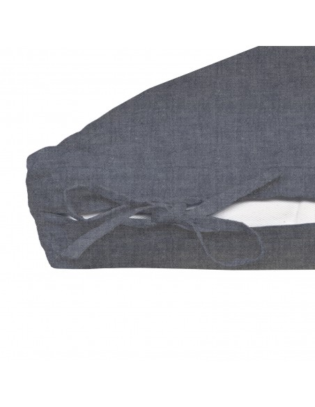 Futon-Übezug Stoff Bio Leinen Linus col. blau