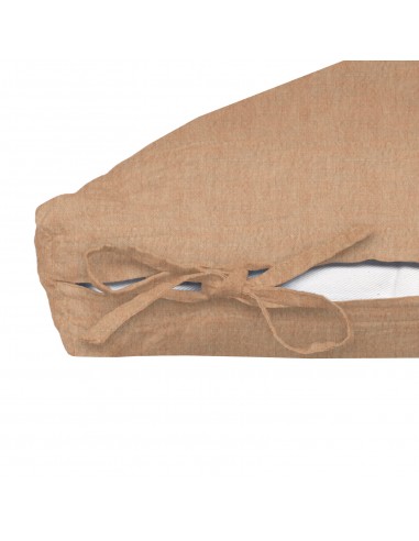 Futon-Übezug Stoff Bio Leinen Linus col. gold
