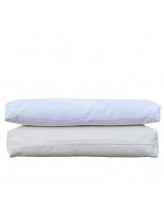 Sato Futon Polstermatte mit Schlafmatte soft ecru, Inhalt  Naturlatex, und Schurwolle 2