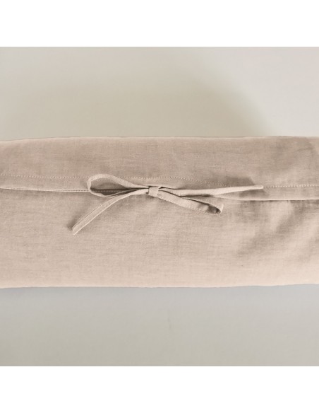 Neck roll, cotton, jacquard, cushion, cover, made to measure, Sato, Zurich