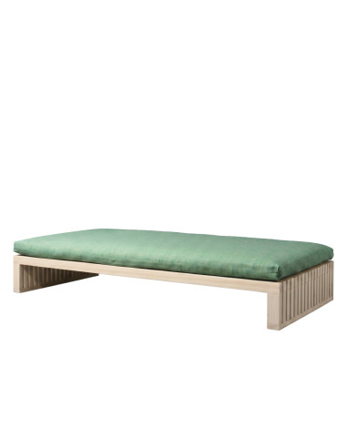 Tenshi Liege, Sato design, Schlafsofa Tannenholz, modulares Sofa-Bett, japanisches Wohnen, minimalistisch, Massivholzmöbel, Sato