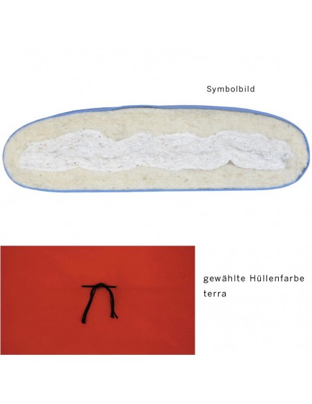 Sato Futon Traditionell terra mit Baumwolle und Schurwolle
