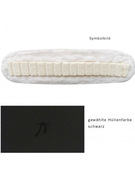 Sato futon roll mat vegan medium black with natural latex and cotton