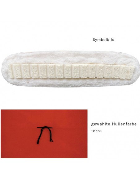 Sato futon roll mat vegan medium terra with natural latex and cotton