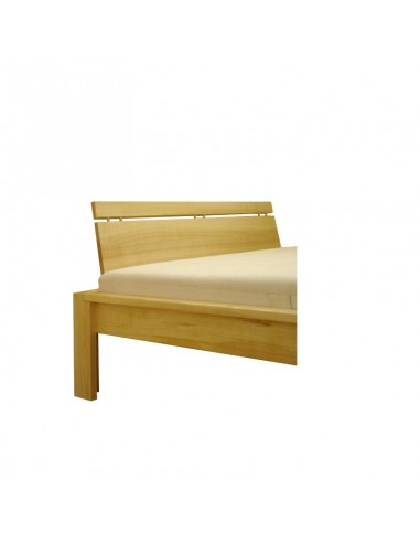 Sato bed Lotus in maple with headboard, bed contents Sato natural mattress