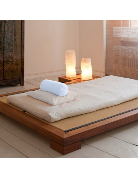 Cotton percale neck roll cover, neck roll, high-quality pillowcase, in-house studio in Zurich