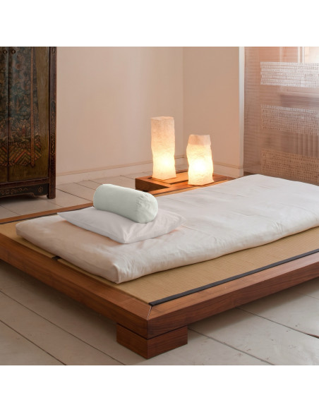 Cotton percale neck roll cover, neck roll, high-quality pillowcase, in-house studio in Zurich