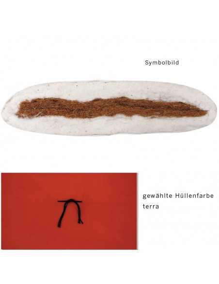 Sato Futon Vegan Rollmatte fest terra mit Kokosfasern und Baumwolle