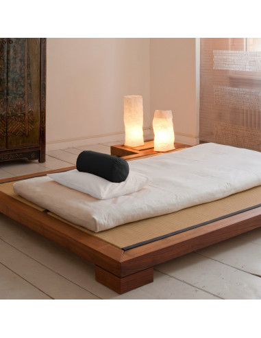 Cotton percale neck roll cover, neck roll, high-quality pillowcase, in-house studio in Zurich