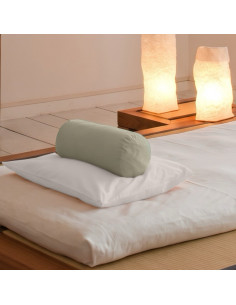 Cotton xpercale neck roll cover, neck roll, high-quality pillowcase, in-house studio in Zurich