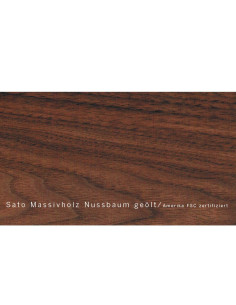 Sato Sandai bed, wood finish, solid walnut, oiled 2
