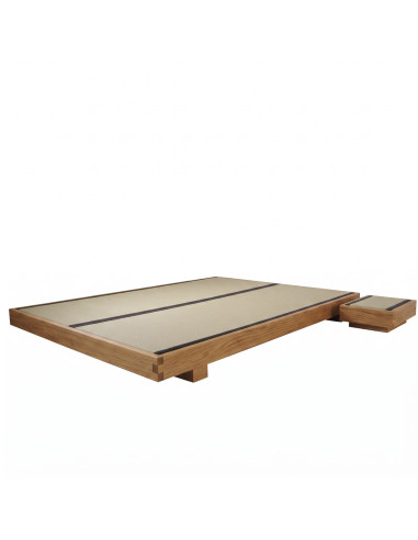 Sato Bett Tami in Eiche geölt, Tatami, Futon, Design und Herstellung Sato