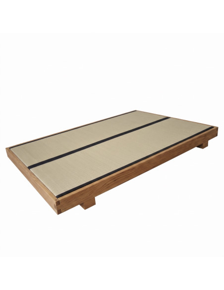 Sato Bett Tami in Eiche geölt, Tatami, Futon, Design und Herstellung Sato