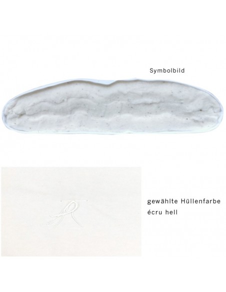 Sato Futon Vegan Schlafmatte Hüllenstoff ecru hell mit Baumwolle