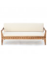 Duetto side, frame solid oak oiled, cover colour ecru linen cotton