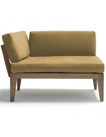 Eclettica Sessel und Schalfsofa, Gestell Massivholz Eiche geölt, Überzug Farbe curry Leinen Baumwolle Eclettica Sessel und Schalfsofa, Gestell Massivholz Eiche geölt, Überzug Farbe curry Leinen Baumwolle