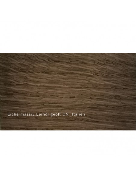 Dark oiled oak wood sample for Eclettica armchair and sofa bed