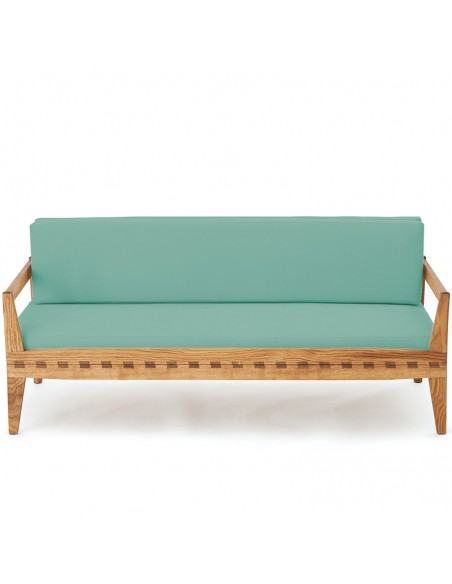 Duetto Schlafsofa, Gestell Massivholz Eiche geölt, Überzug Farbe mint Leinen Baumwolle Duetto Schlafsofa, Gestell Massivholz Eiche geölt, Überzug Farbe mint Leinen Baumwolle