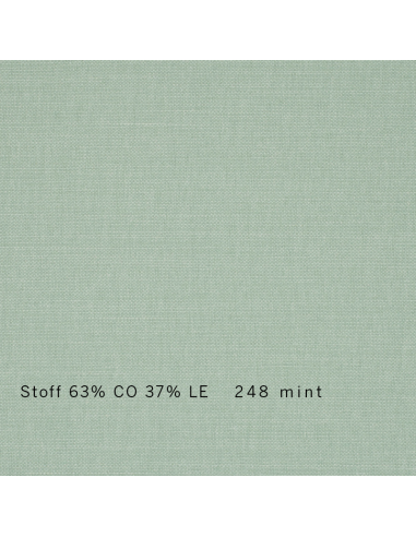 Stoffmuster Sato Schlafsofa Sofa Hana classic, Leinen Baumwolle mint Stoffmuster Sato Schlafsofa Sofa Hana classic, Leinen Baumwolle mint