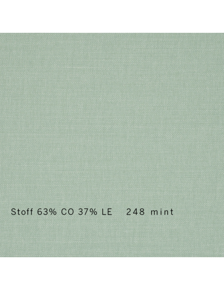Stoffmuster Sato Schlafsofa Sofa Hana classic, Leinen Baumwolle mint Stoffmuster Sato Schlafsofa Sofa Hana classic, Leinen Baumwolle mint