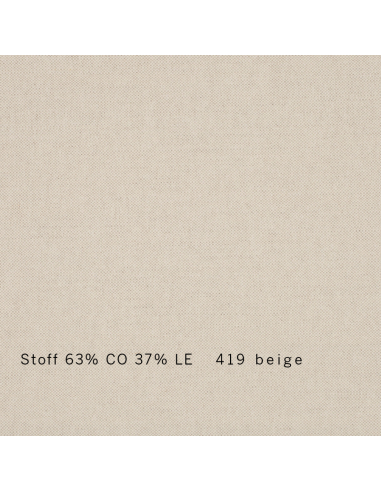 Stoffmuster Sato Schlafsofa Sofa Hana classic, Leinen Baumwolle beige