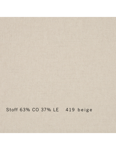 Stoffmuster Sato Schlafsofa Sofa Hana classic, Leinen Baumwolle beige
