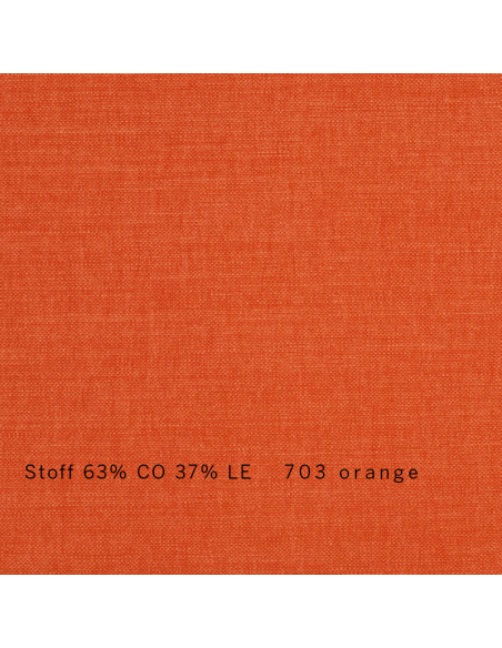 Stoffmuster Sato Schlafsofa Sofa Hana classic, Leinen Baumwolle orange
