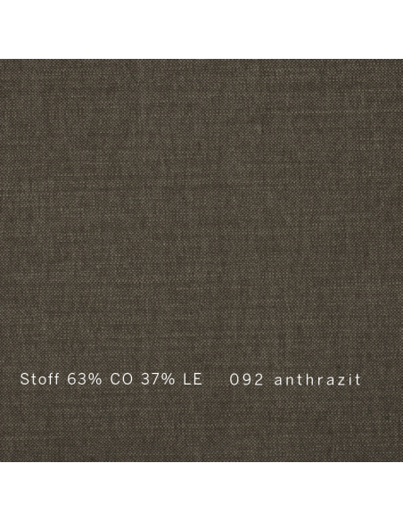 Sofa Bezugstoff Baumwoll/Leinen anthrazit, Herstellung Sato Atelier