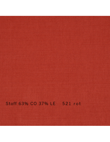Sofa Bezugstoff Baumwoll/Leinen rot, Herstellung Sato Atelier