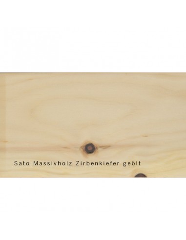 Sato Holzmuster Zirbe für Schlafsofa Hana