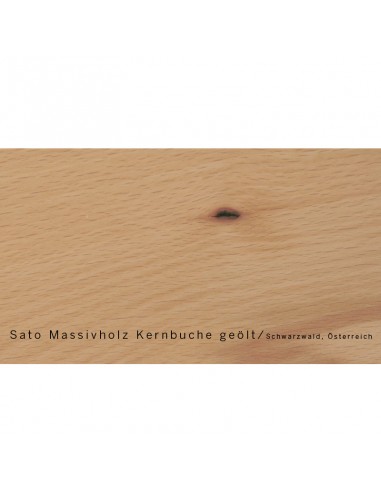 Sato Bett Chikarà Holzmuster, Kernbuche Massivholz geölt