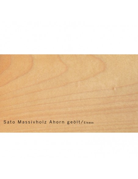 Sato Bett Chikarà Holzmuster, Ahorn Massivholz geölt