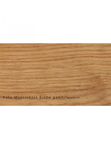 Sato bed Miryoku wood pattern, solid oiled oak