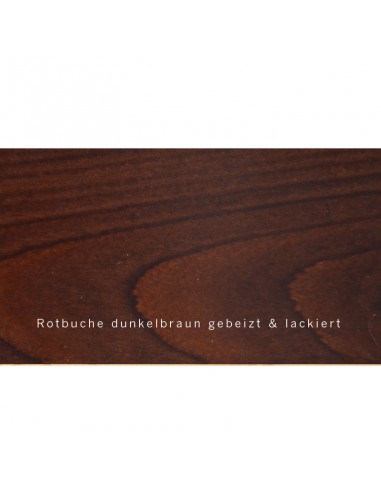 Sato Bett Miryoku Holzmuster, Rotbuche Massivholz dunkelbraun gebeizt lackiert