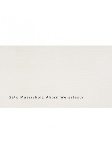 Sato Bett Miryoku Holzmuster, Ahorn Massivholz Weisslasur