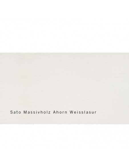 Sato Bett Miryoku Holzmuster, Ahorn Massivholz Weisslasur