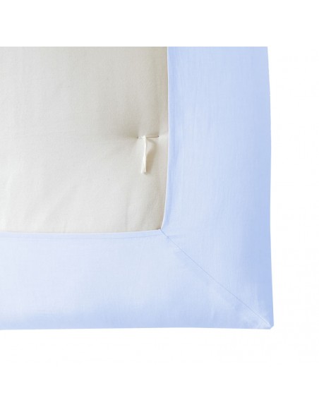 Spannlaken, Stoff Baumwoll Jacquard col. dunkel capri blue Spannlaken, Stoff Baumwoll Jacquard col. dunkel capri blue