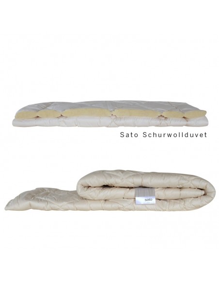 Pure new wool duvet with 100% merino wool filling.