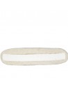 Sato futon roll mat ecru with natural latex and virgin wool, rollable