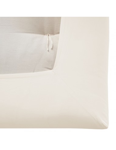 Fitted sheet, cotton Percal blanc