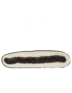 Sato Futon Rollmatte ecru mit Rosshaar und Schurwolle, rollbar